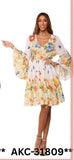 Butterfly Garden Floral Dress-AKC-31809