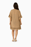 Ch-4822 Brown coverup jacket