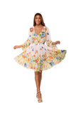 Butterfly Garden Floral Dress-AKC-31809