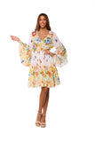 Butterfly Garden Floral Dress-AKC-31809
