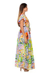Tropical Garden Maxi Dress -AKC-31816