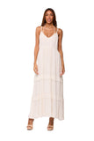 B0-2920 Viscose long ivory dress 2026 collection