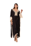 Beautiful black long kaftan 2026 collection bo-2997