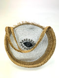 Eye Boho silver and natural Tote