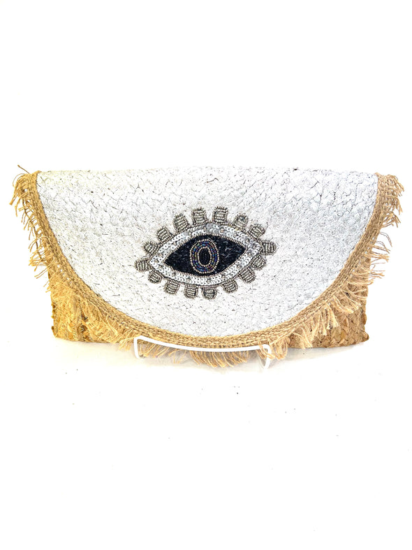 Jute Clutch With eye