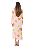 Coral long robe