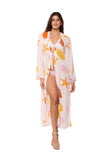 Coral long robe