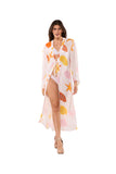 Coral long robe