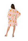 Coral kaftan coverup