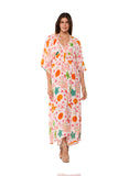 Coral long kaftan