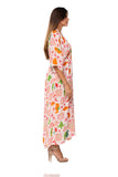 Coral long kaftan