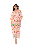Coral long kaftan