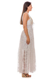 Sheer and eyelet dress, white dress for the beach, wedding or date