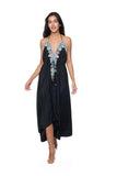 M-169 embellished long HALTER Ranee's
