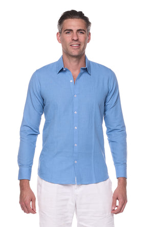 125 linen blend men shirts