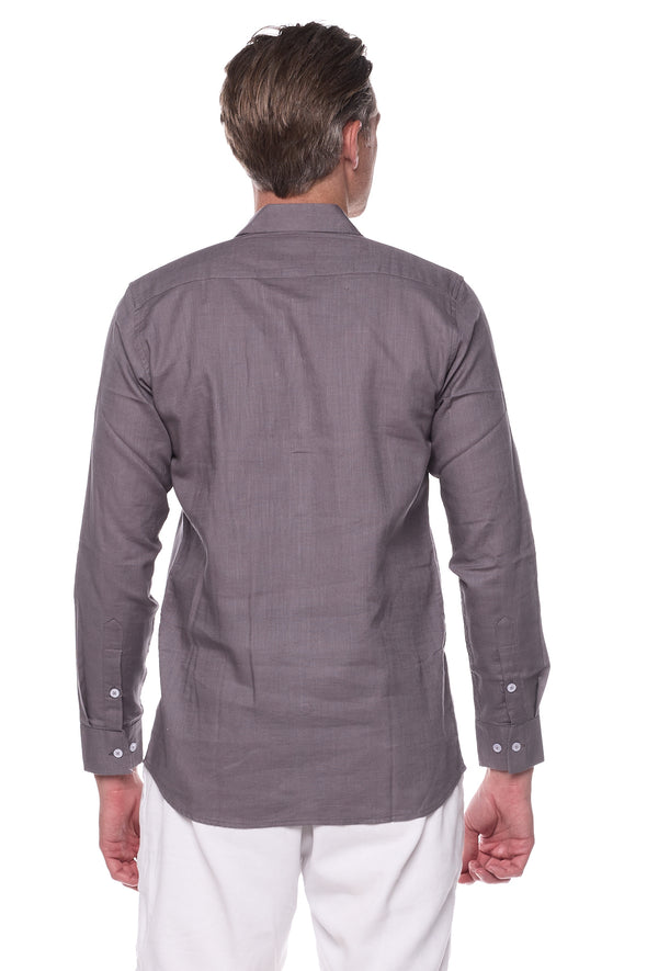 130 linen blend men shirts