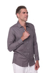 130 linen blend men shirts