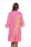 3453-pink short dress