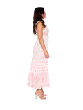 4040 White viscose dress
