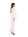 White lurex top. (3608)