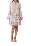1836 White Long Sleeve Shirt Dress