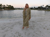 Camo duster, military green