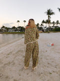 Cameo Military palazzo pants set