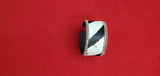 Adjustable Animal leather cuffs with champagne stone border