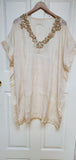 Boho off white kaftan tunic, cool and comfy!