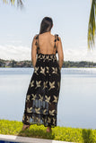 2023 collection - AK 887 black viscose dress - NEW ARRIVAL