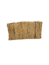 BG-01-1055 Natural Jute Clutch With Shells and Leaves.