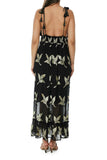 2023 collection - AK 887 black viscose dress - NEW ARRIVAL