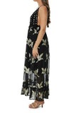2023 collection - AK 887 black viscose dress - NEW ARRIVAL