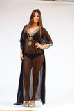 KK 060 Ranee's crystal lace Long Kaftan-  MAKE TO ORDER - SPECIAL ORDER