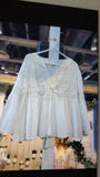 Ranee's white boho eyelet top