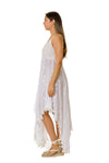 #6 white cotton Dress - New Arrival