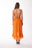Lurex orange dress
