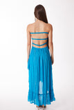Blue lurex dress