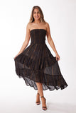 Black lurex dress three stars