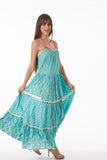 20-17 lurex turquoise dress