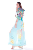 Boho floral Aqua pants only