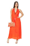BD - Tangerine Sexy Backless dress, three way dress.