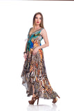 659 Animal print exotic Hawaii dress