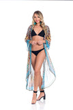 Animal print duster, Miami Beach Resort Wear