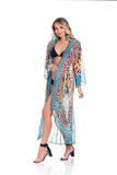 Animal print duster, Miami Beach Resort Wear