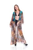 Animal print duster, Miami Beach Resort Wear