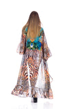 Animal print duster, Miami Beach Resort Wear