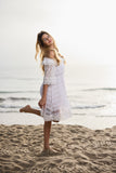 AW I67 off the shoulder Lace dress