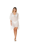 White Embellished Diamond Tunic