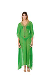 Lime Green Embellished Kaftans